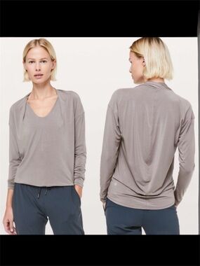 Lululemon Deep Stretch Long Sleeve Lunar Rock Size 6
